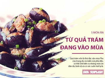 5 món ăn ngon và hấp dẫn không ngờ từ quả trám khi vào thu