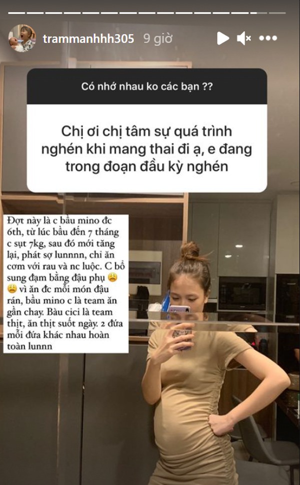 Mang bầu với giám khảo Rap Việt, amp;#34;hotgirl mặt mộcamp;#34; 7 tháng chỉ ăn rau đậu, sụt liền 7 cân - 3