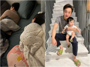 Làm mẹ - Cường Đôla ôm con gái ngủ nhưng ảnh Đàm Thu Trang chụp lén lúc nửa đêm gây khó hiểu
