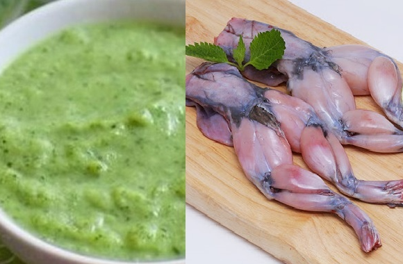 Cháo ếch giàu dinh dưỡng và canxi cho bé (Ảnh internet)