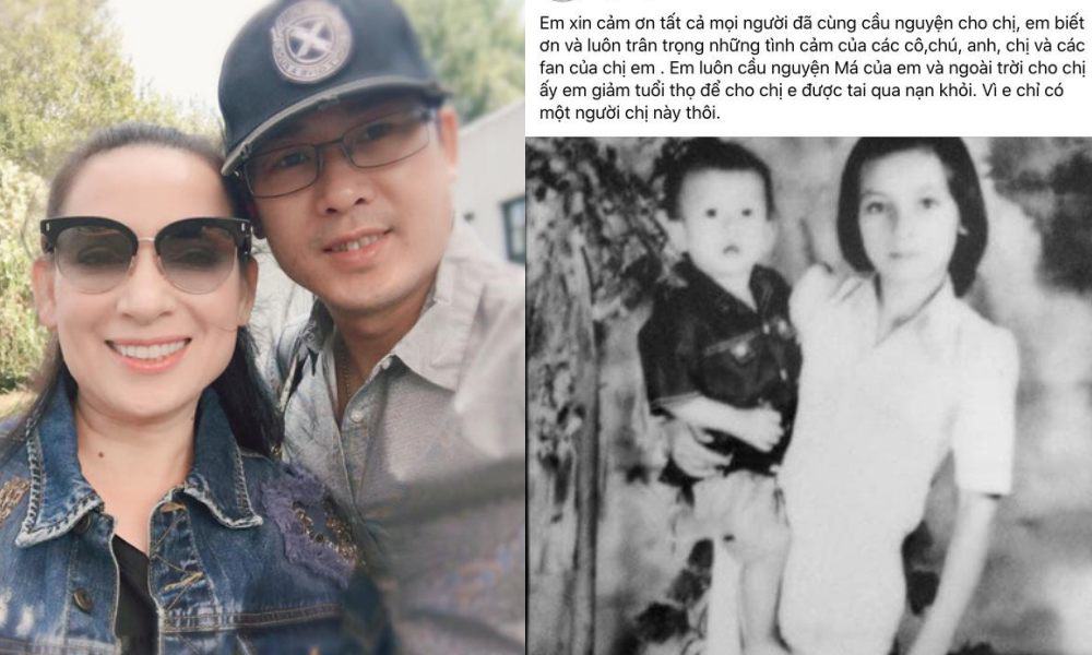 Em trai ruột của Phi Nhung nguyện giảm tuổi thọ để cầu xin cho chị tai qua nạn khỏi.
