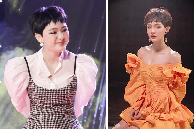 Búp bê Hiền Hồ cũng được cho là có can thiệp thẩm mỹ vì nhiều lúc xuất hiện trên sân khấu, đôi mắt bụp lại hay gò má tròn lên không giống kiểu tăng cân.