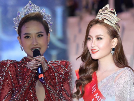 Lên tới sân khấu mà Hoa hậu này vẫn không thể trao lại vương miện cho người kế nhiệm