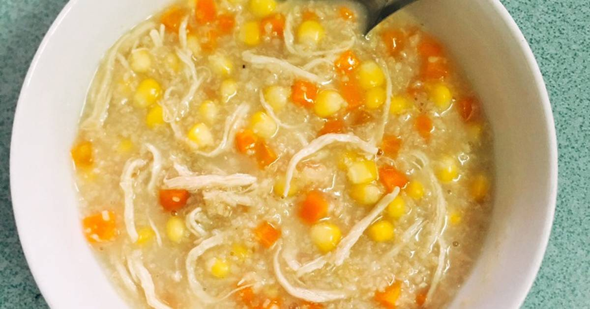 Món súp gà cho bé ăn dặm. (Ảnh minh họa)