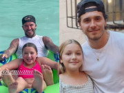 Giải trí - Nhóc Harper lộ thân hình phổng phao dưới nước, to ngang hàng với bố Beckham