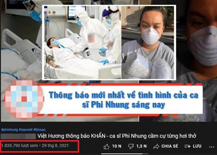 Nhiều hình ảnh cắt ghép, thông tin thiếu kiểm chứng về bệnh tình của Phi Nhung đang lan truyền trên mạng xã hội.
