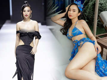 Váy rơi lộ cặp tuyết lê ngay trên sàn catwalk, Hoa hậu 9X ngày ấy giờ ra sao?