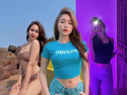 Làm đẹp - Hot girl 9X ở nhà vẫn không quên tập tành, bảo sao ba vòng lúc nào cũng đẹp mướt mắt