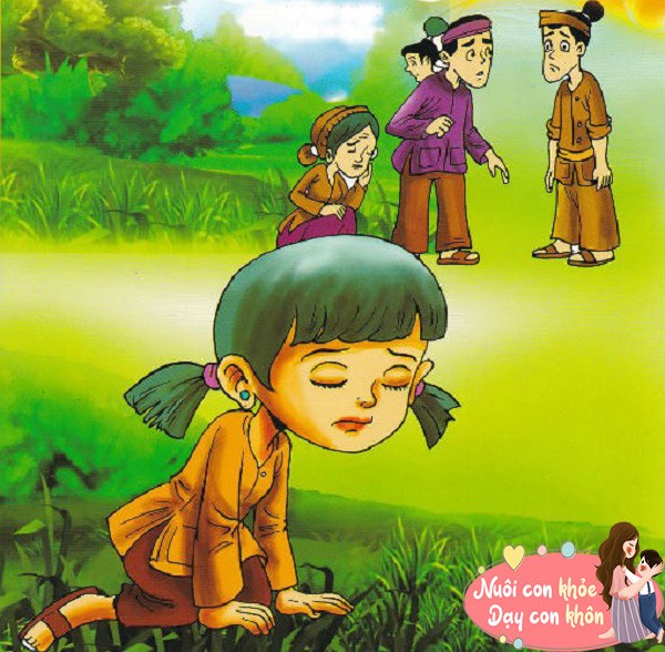 Câu chuyện kể về một cô bé vì muốn cứu ruộng lúa cho gia đình và cả dân làng đã hy sinh đôi bông tai ngọc quý giá của mình. 