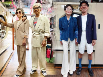 Cặp vợ chồng 70 tuổi khiến giới trẻ bái phục vì gu thời trang quá chất