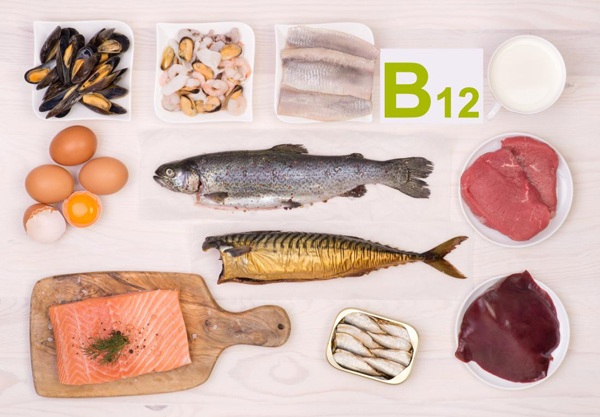 Vitamin B12 có thể được tìm thấy trong các loại thực phẩm.