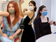 Thời trang - Sao Việt đi tiêm Vaccine: MC bọc kín mít, hoa hậu, diễn viên đơn giản, thoải mái