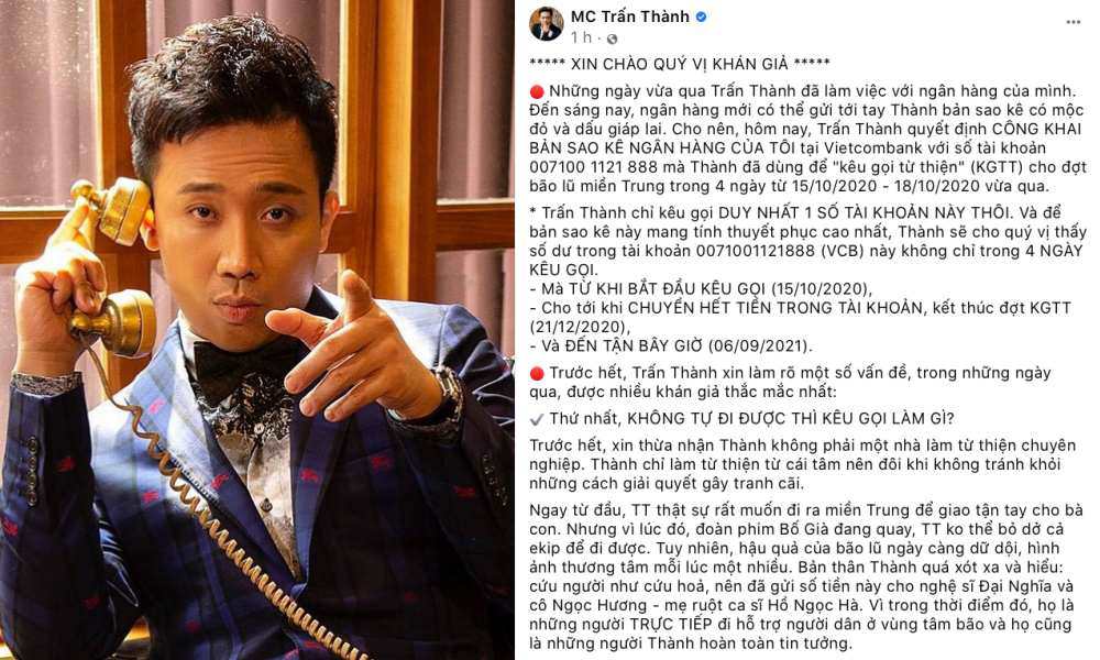 Nam MC nổi tiếng có bài viết rất dài kể chi tiết và cụ thể quá trình làm từ thiện của mình.