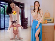 Thời trang - Mặc lộng lẫy lấn át con, Đông Nhi vẫn khó cân kiểu đầm làm chị em hoá "đòn bánh tét"