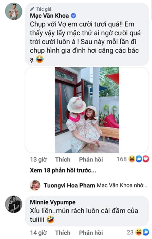 Mạc Văn Khoa mặc váy vợ để nịnh con gái cười, nghe mọi người nhận xét lại thấy buồn - 5