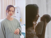Bà bầu - Hoa khôi Hà Thành đi đẻ "quắn quéo chân tay", nằm trên bàn sinh cố hỏi bác sĩ 1 câu