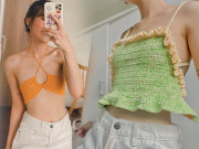 Thời trang - 9X tự móc len may áo bắt trend: 1 tuần "đẻ" 5 chiếc, chị em ngực lép diện cực sang