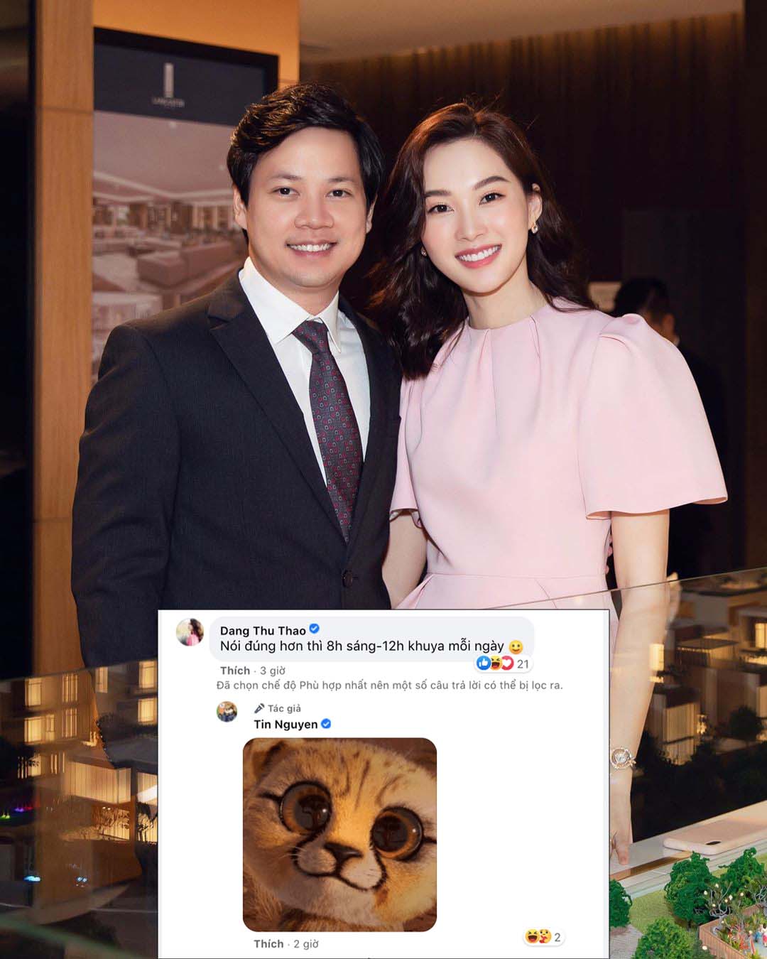 Ông xã Đặng Thu Thảo làm mặt đáng thương khi bị vợ bóc phốt làm việc tới 16 tiếng/ngày, ít có thời gian nghỉ ngơi và dành cho gia đình.