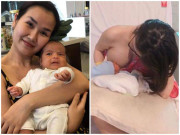 Làm mẹ - Mỹ nhân Việt cho con bú, Võ Hạ Trâm lo "rụng nụ", có người thấy ngực như "đại bác"