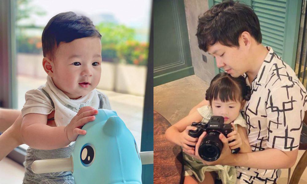 2 con đáng yêu của Hoa hậu Đặng Thu Thảo và doanh nhân Trung Tín. 