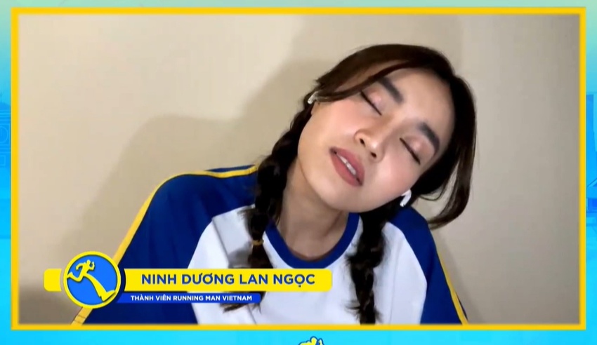Lan Ngọc giả vờ ngủ khi bị bóc phốt.