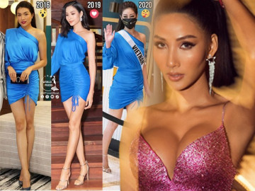 Một chiếc đầm truyền kỳ 3 đời MUV diện: Khánh Vân, Lệ Hằng lép vế Hoàng Thuỳ