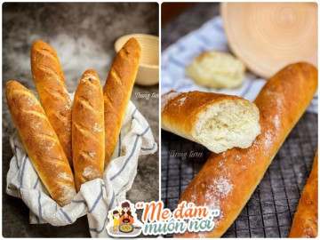 Mẹ đảm mách cách làm bánh mì chỉ ủ men vỏ giòn đặc ruột, không cần mỏi tay nhồi bột