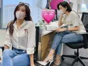 Thời trang - Khi Á hậu lên đồ đi làm văn phòng, có khác gì so với các nàng