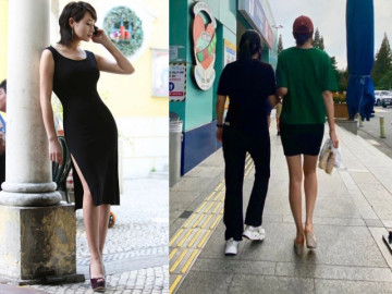Người qua đường chụp chị đại đáng sợ Kbiz, ảnh từ phía sau vẫn sốt, giật mình nhìn đôi chân