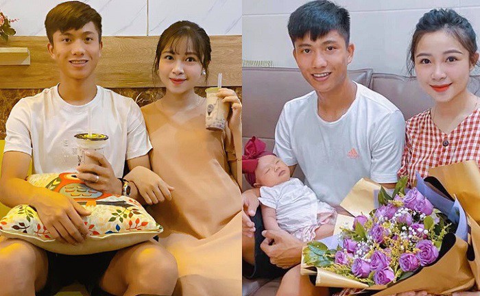 Dù là khi mang thai hay lúc mới sinh con, Nhật Linh đều giữ được nhan sắc xinh đẹp và có ông xã kề bên chăm sóc.