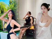 Thời trang - Hot girl mặc váy xẻ cao tít tới hông, mặc kệ vòng 3 lấp ló trước mắt người nhìn
