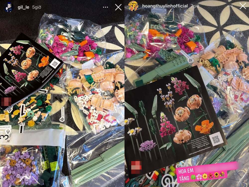 Cả 2 đồng loạt đăng ảnh bộ đồ chơi mới ở cùng một địa điểm. Chi tiết này đủ làm các fan của cặp đôi khẳng định họ đang sống cùng nhau.