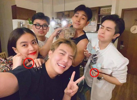 Hoàng Thuỳ Linh và Gil Lê từng bị soi đeo nhẫn đôi.