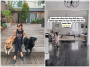 Nhà đẹp - Tăng Thanh Hà lộ phòng khách trong biệt thự, rộng thế nào mà con gái có thể đạp xe?