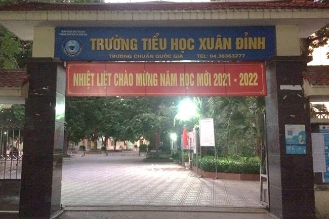 Cháu bé tử vong đang là học lớp 1 trường Tiểu học Xuân Đỉnh