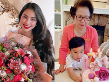 Phạm Hương lần đầu khoe ảnh mẹ chồng 