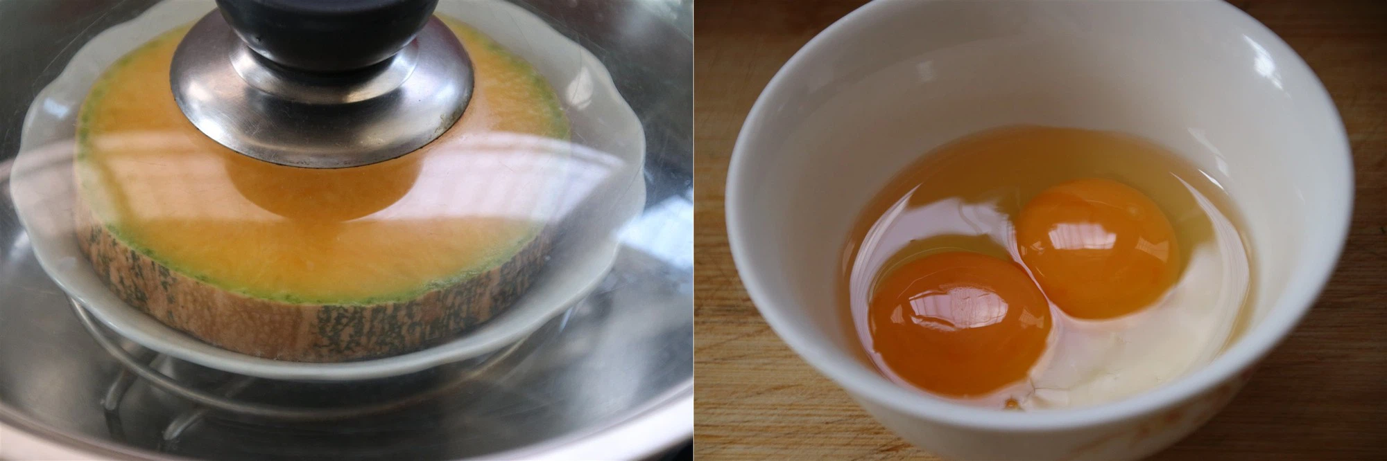 Cách làm bí đỏ hấp trứng cho bé ăn dặm - 1