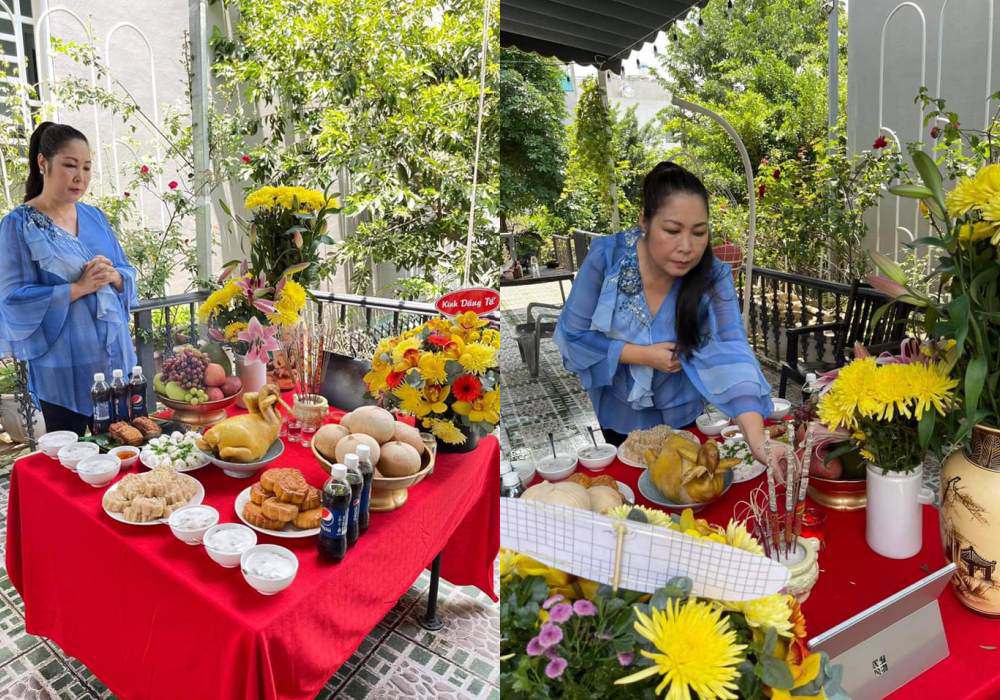 a classTextlinkBaiviet hrefhttps://eva.vn/lang-sao/nsnd-hong-van-chia-se-hinh-anh-ben-nguoi-ban-nghe-thuat-mai-phuong-he-lo-nhan-sac-20-nam-truoc-c20a673488.htmlNSND Hồng Vân/a bài trí bàn cúng rất tươm tất. Cô chia sẻ hình ảnh trên trang cá nhân, chia sẻ: Con xin được dâng tổ những món ăn tự làm tại nhà với lòng thành kín. Mặc dù không được thắp nhang tại bàn thờ người ở sân khấu nhưng con vẫn cảm thấy ấm áp vì con luôn tin rằng dù có ở đâu, thì nguời vẫn luôn yêu thương và phù hộ cho chúng con vượt qua giai đoạn khó khăn này.