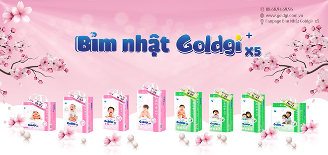 NTT Việt Nam công bố ra mắt dòng sản phẩm mới siêu tiết kiệm – bỉm Nhật Goldgi + X5 - 1
