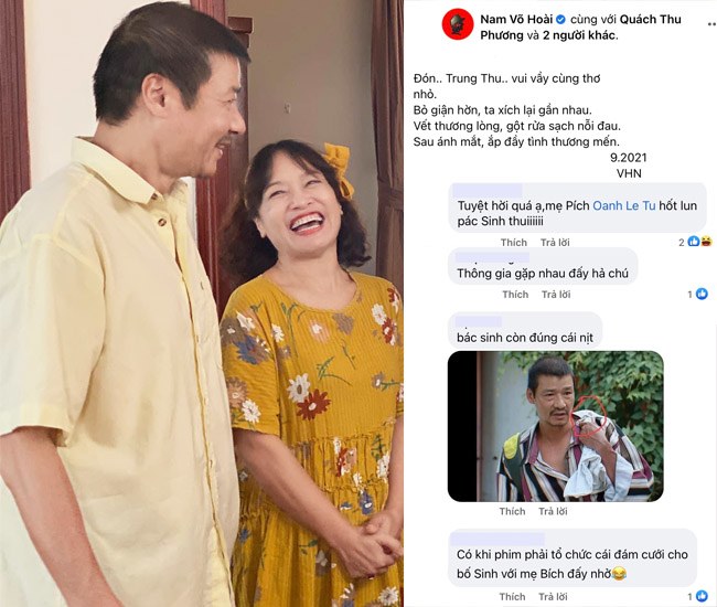 Cư dân mạng ngóng chờ bà Bích và ông Sinh sẽ về chung một nhà.