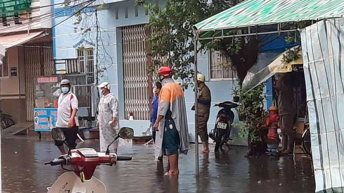 Một khu vực phong tỏa trước đó ở phường 4, TP Cà Mau.