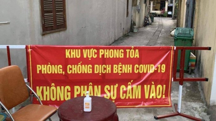 Một khu cách ly ở Hoàng Mai (Hà Nội).