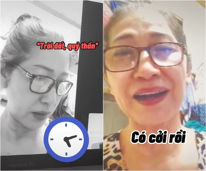 Nhưng mẹ siêu mẫu đáp: Có rồi. Có cởi rồi. Không ai coi hết. Mùa này chạy vòng vòng không ai dòm hết... Câu đáp dí dỏm của bà làm Minh Tú câm nín vì bài học từ quả báo của mẹ. Dân mạng thì không nhịn được cười vì sự vui tính của bà.