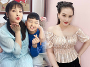 Thời trang - "Lên đồ" họp phụ huynh cho con, Bảo Thanh khéo chọn váy áo tôn báu vật mẹ bỉm