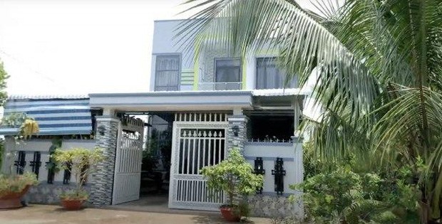 Hình ảnh ngôi nhà đang ở của Hoài Lâm tại tỉnh Vĩnh Long.