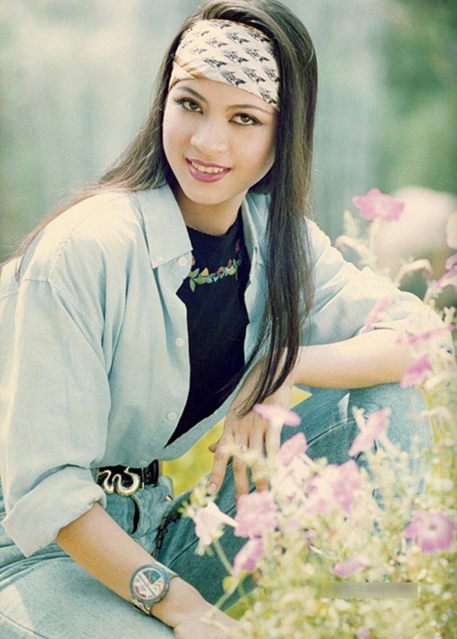 Thanh Mai là một trong những người đẹp ảnh lịch được sẵn đón nhất những năm 1990.