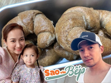 Cùng làm một loại bánh, Tiến Đạt và vợ Lam Trường than trời vì ra hình thù nhạy cảm