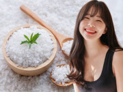 Để mái tóc luôn sạch khỏe, bóng mượt, nàng không nên bỏ qua những cách trị gàu bằng muối này