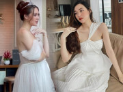 Làm đẹp - Á hậu Tường San tái xuất MXH: Sắc vóc đẹp từng milimet, chẳng ai tin đã sinh con