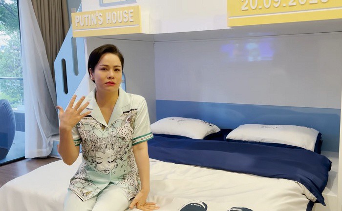 Nhật Kim Anh khoe căn phòng được thiết kế riêng cho con trai trong nhà mới.